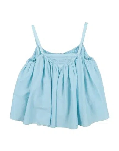 Pinko Up Babies'  Toddler Girl Top Sky Blue Size 6 Cotton