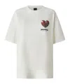 Pinko Logo Crew Neck Graphic Print Short Sleeve T-shirt In White