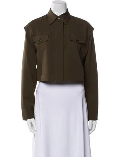 Pre-owned Pinko Utility Jacket In Green