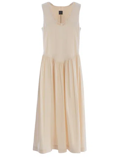 Pinko Midi Dress "anonymous" In Neutral