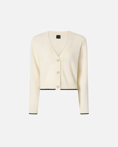 Pinko V-neck Cardigan In Neutral