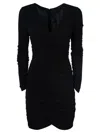 Pinko Black Nylon Dress In Black