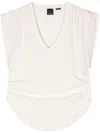Pinko Gathered Sleeveless Blouse In Pink