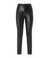 Pinko High-waisted Panel Trousers With Ruched Detailing In Black