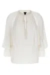 Pinko Layered Sheer Fabric Top With Tassel Detail