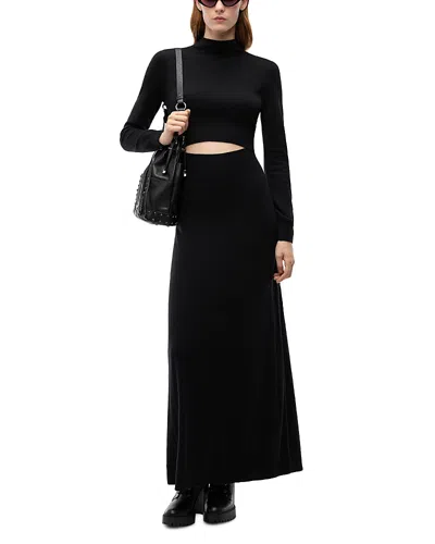 Pinko Valletta Cutout Maxi Dress In Black