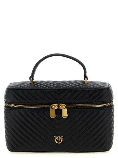 Pinko Vanity Case Classic Handbag In Black
