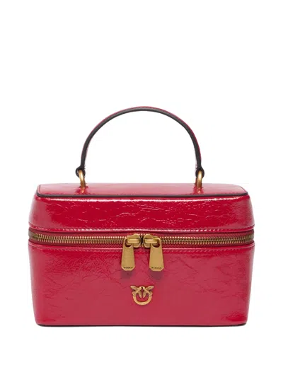 Pinko Vanity Soft Mini New Shiny Bag In Purple