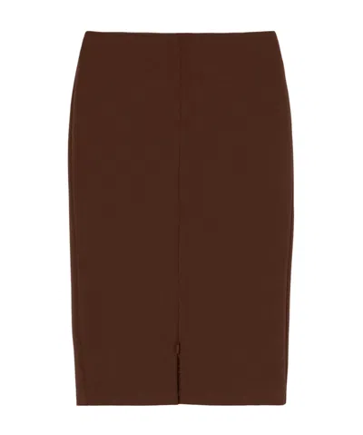 Pinko Vasca Midi Skirt In Brown