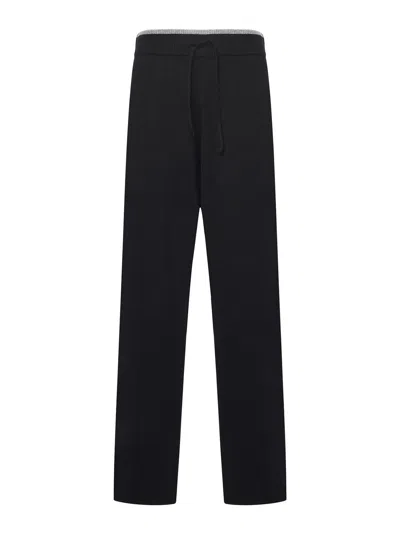 Pinko Veraguas Wool And Cashmere Pants In Black