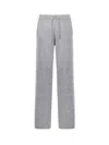 Pinko Veraguas Wool And Cashmere Pants In Gray