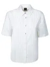 Pinko Chemise De Bowling En Coton À Rayures Verticales
