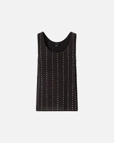 Pinko - Vest Top With Jewel Stripes - 44 In Multi