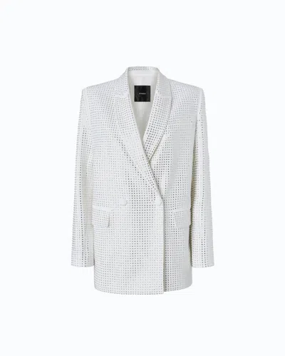 Pinko Deledda Embellished Blazer In White
