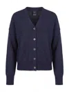 Pinko Long-sleeved Sweater In Blue