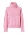 Pinko Fine Wool And Cashmere Turtleneck Jumper In Pink