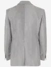 Pinko Viscose Blend Blazer In Gray