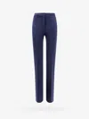 Pinko Flared Trousers With Frontal Pinces And Belt Loops In Blue