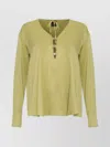 Pinko Viscose Blouse With Button And Tie Accents