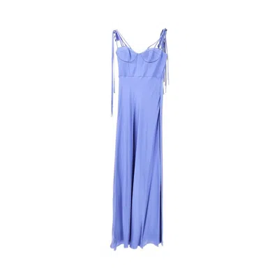 Pinko Blue Fit 'occhione' Long Dress