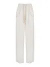 Pinko Perdono Mid-rise Palazzo Pants In Color Carne Y Neutral