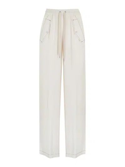 Pinko Viscose Trousers In Color Carne Y Neutral