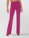 Pinko Viscose Trousers With Flared Leg And High Waist In Purple