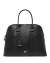 Pinko Bowling Bag Escape Maxi In Leather In Black