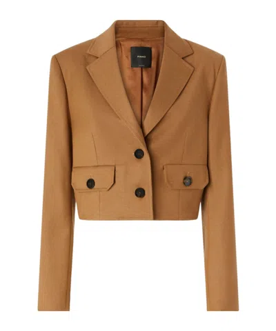 PINKO PINKO SINGLE-BREASTED SHORT BLAZER