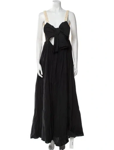 Pre-owned Pinko V-neck Long Dress