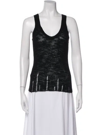 Pre-owned Pinko V-neck Sweater In Black