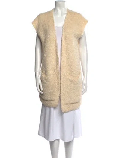 Pre-owned Pinko V-neck Sweater In Neutral