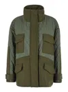 Pinko 'voltaire' Green Jacket With High Neck In Green