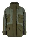 Pinko 'voltaire' Green Jacket With High Neck In Green