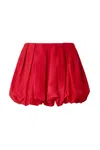 Pinko Bubble Hem High Waist Pleated Skirt