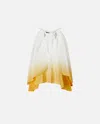 Pinko Three Words Top Mussola Sfumatu In White/banana