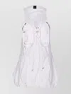 Pinko Waist Drawstring Lace Mini Dress In White