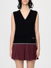 Pinko Waistcoat  Woman Color Black In Black