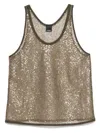 Pinko Olive Green 'waiting' Top In Green