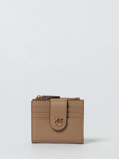 Pinko Wallet  Woman Color Biscuit In Brown