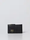 Pinko `airone` Zipped Card Holder In Black