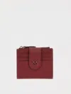 Pinko Wallet Versatile Fold-over Flap In Burgundy