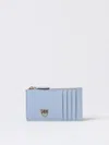 Pinko Wallet  Woman Color Gnawed Blue In 浅蓝色