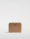 Pinko Logo Plaque Zip-around Wallet In Sand