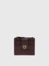 Pinko Buckle-detail Cardholder In Violet