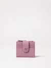Pinko Leather Wallet In Violet