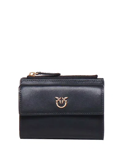 Pinko Wallet With Front Pocket In Negro