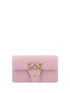 Pinko Love One Shoulder Wallet In Pink