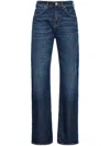 Pinko Wanda Cotton-blend Jeans In Blue