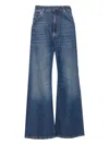 Pinko Wanda Wide Leg Jeans In Medium Dark Vintage Wash In Blue